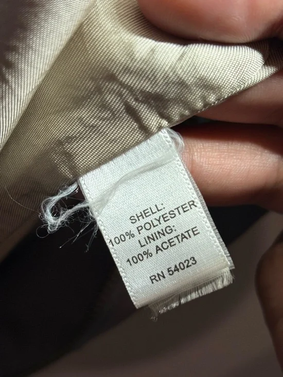 Banana Republic Taupe Hooded Short-Sleeve Trench Coat - Picture 6 of 6